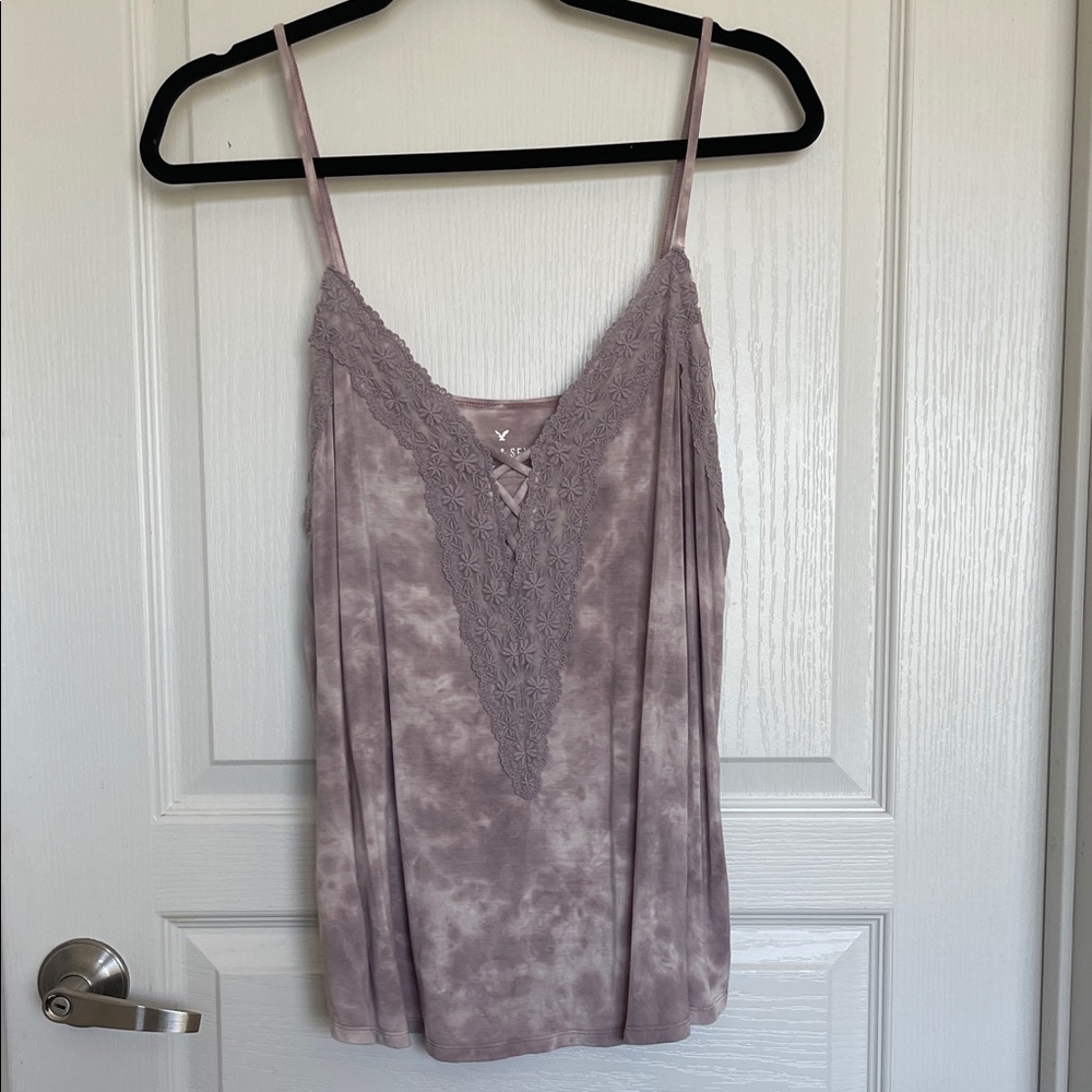 American Eagle Outfitters Purple Lace Cami Top NWOT